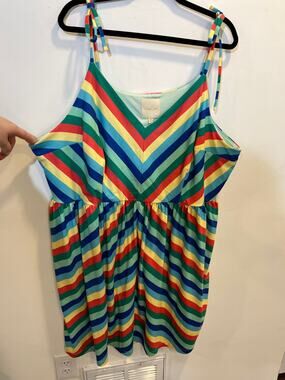 Chevron Rainbow Sun Dress - Modcloth - 4X